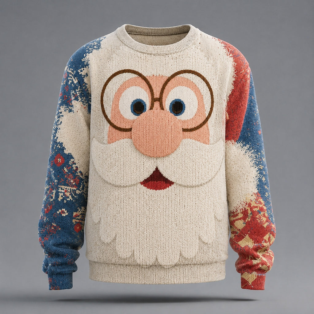 Men's Santa Christmas Cozy Knit Pullover Sweater