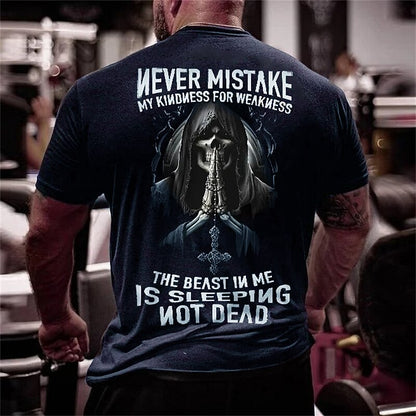 Men's Grim Reaper Warning Graphic Tee