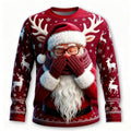 Santa Christmas Graphic Long Sleeve Tee