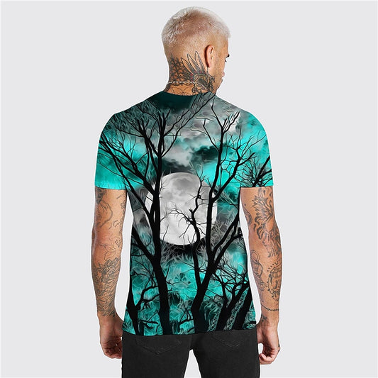 Men's Halloween Spooky Graphic Graphic Tee