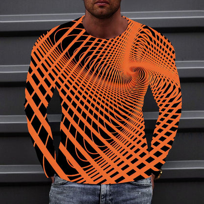 Men's Dynamic Optical Illusion Graphic Tee