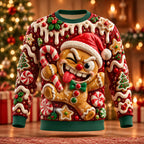 Men's Santa Gingerbread Crewneck Sweatshirt