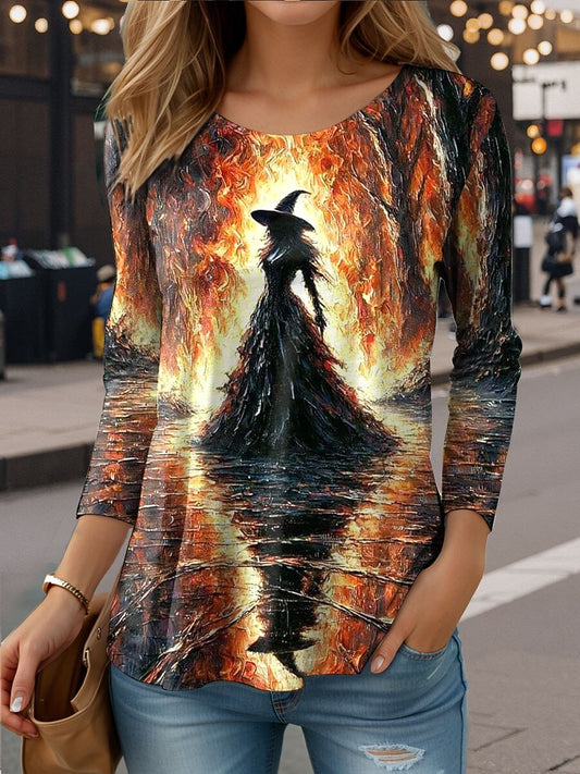 Women's Halloween Mystic Witch Tee