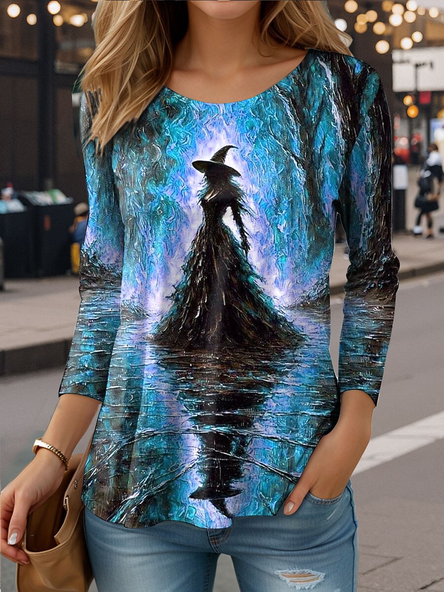 Women's Halloween Mystic Witch Tee