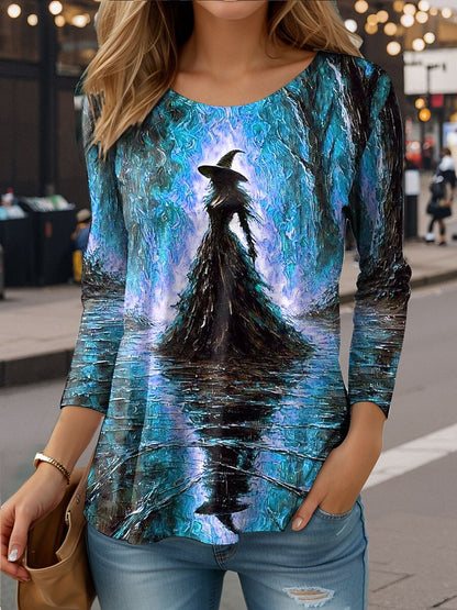 Women's Halloween Mystic Witch Tee