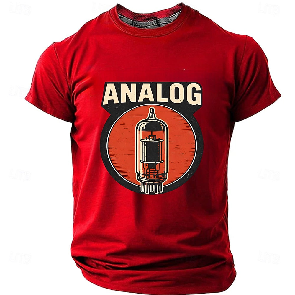 Men's Analog Vacuum Tube Graphic Tee
