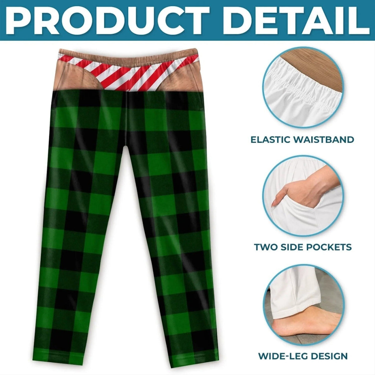 Men's Funny Reindeer Pajama Pants