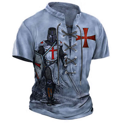 Men's Vintage Crusader Knight Graphic Tee