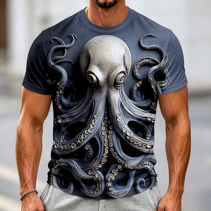 Men's Ocean Octopus Graphic Street Tee