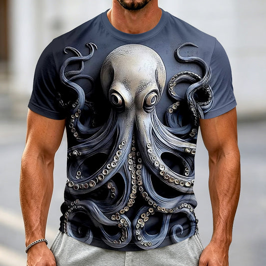 Men's Ocean Octopus Graphic Street Tee
