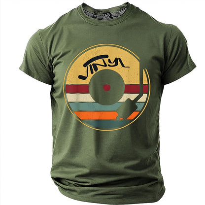 Men's Sunset Vinyl Record Graphic Tee