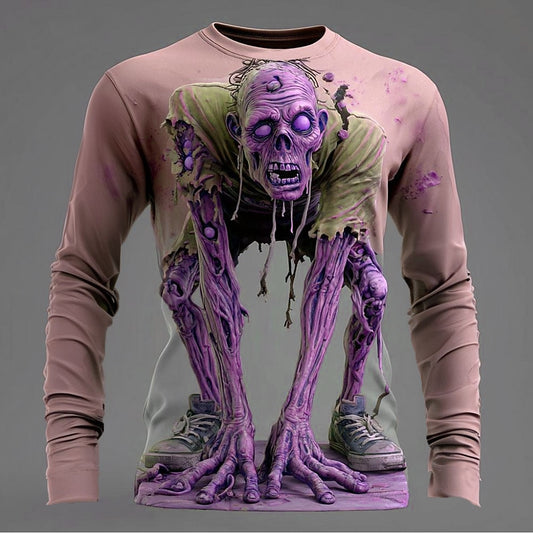 Men's Halloween Undead Zombie Graphic Tee