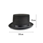 Men's Vintage Halloween Tuxedo Tailcoat Costume Coat & Hat Set