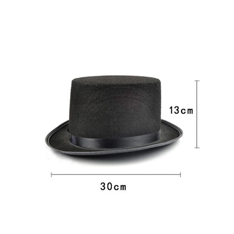 Men's Vintage Halloween Tuxedo Tailcoat Costume Coat & Hat Set