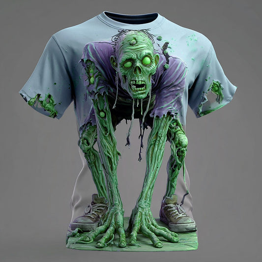 Men's Halloween Undead Zombie Graphic Tee