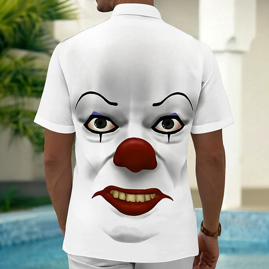 Men's Halloween Creepy Clown Shirt