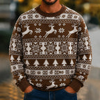 Christmas Reindeer Snowflake Knit Sweater