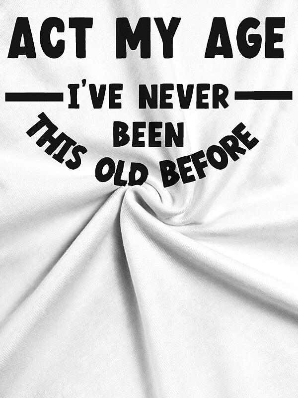 Women's Everyday Letter Graphic Quote Tee