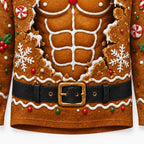 Christmas Gingerbread Man Funny Crewneck Sweatshirt