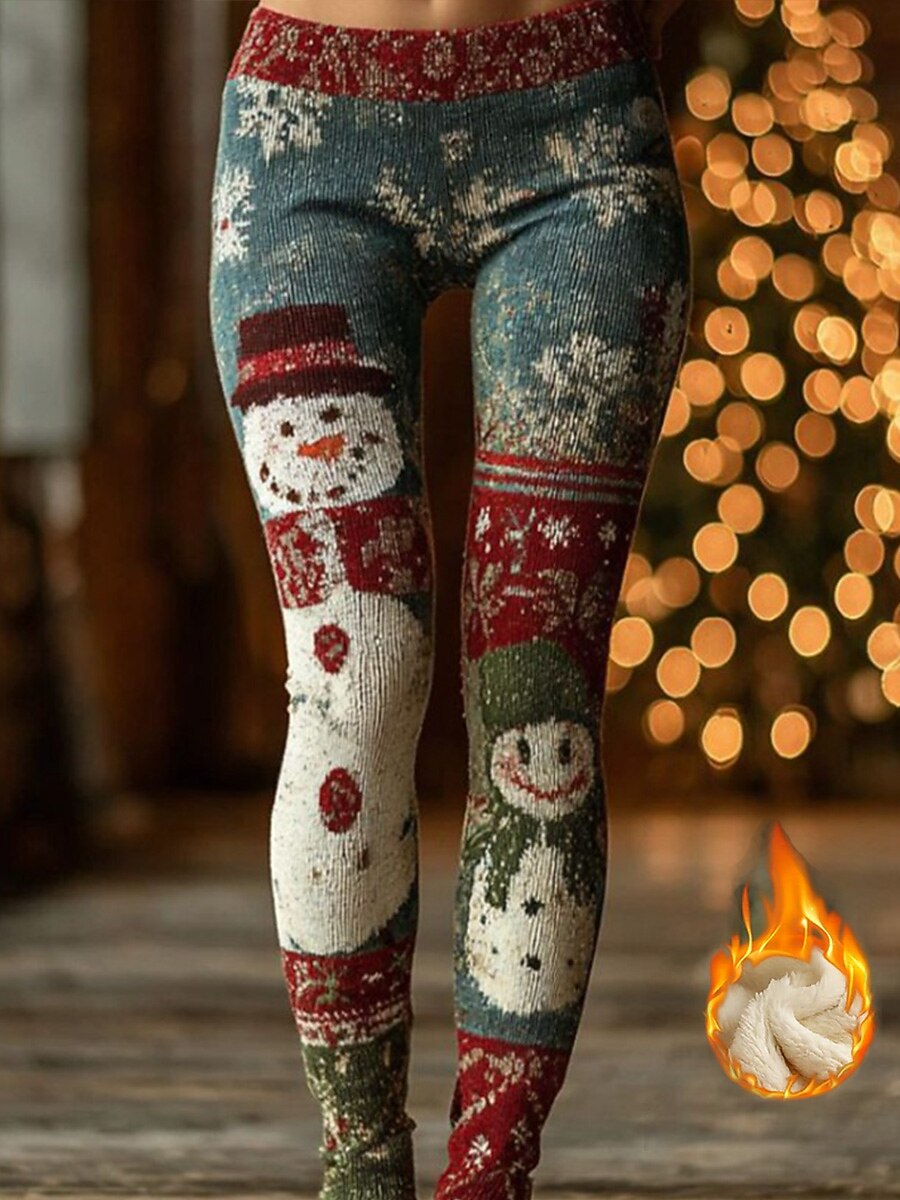 Christmas Tree Cat Graphic Leggings