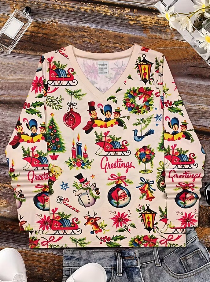 Women's Christmas Graphic Graphic Shirt
