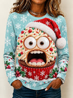 Santa Claus Christmas Round Neck Shirt