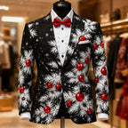 Men's Christmas Artistic Graphic Party Blazer