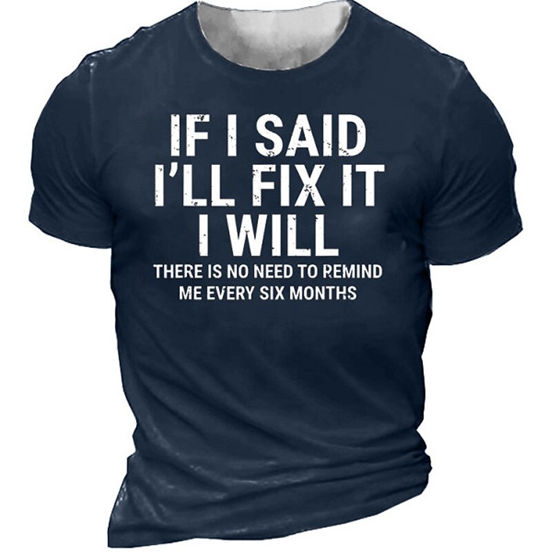 Men's Casual Graphic Tee