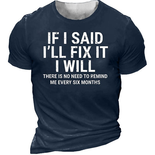 Men's Casual Graphic Tee