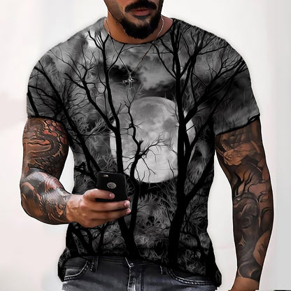 Men's Halloween Spooky Graphic Graphic Tee