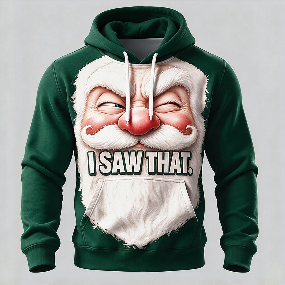 Men's Christmas Graphic Vintage Hoodie