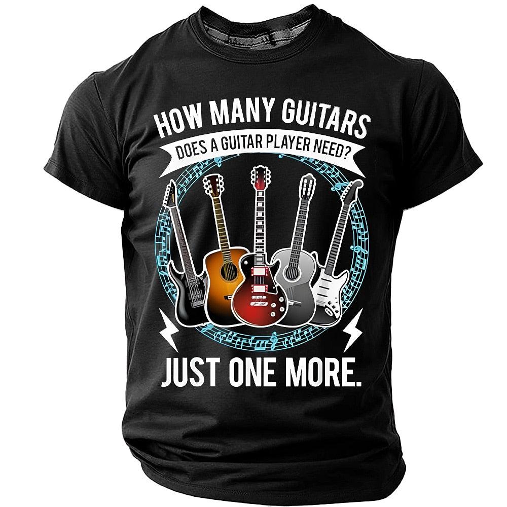 Men's One More Guitar Graphic Tee