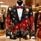 Christmas Snowflake Artistic Blazer Jacket