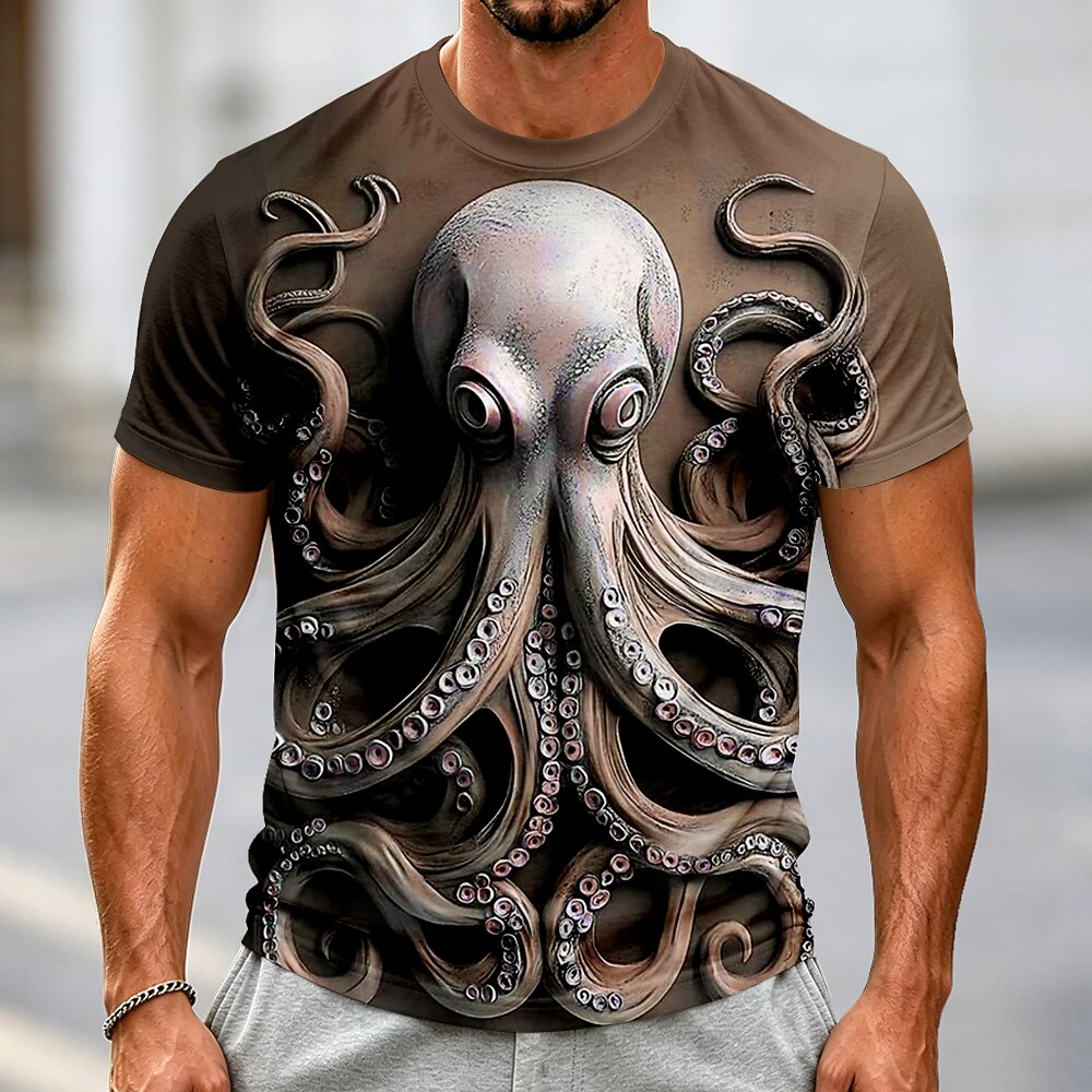 Men's Ocean Octopus Graphic Street Tee