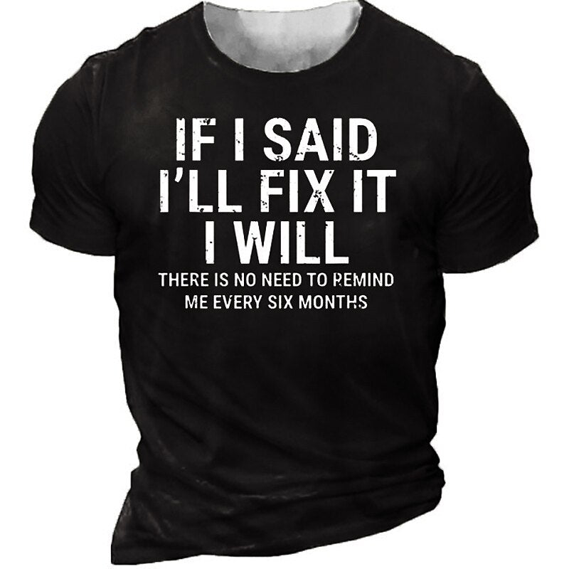 Men's Casual Graphic Tee