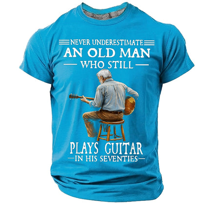 Men's Seventies Guitar Hero Graphic Tee