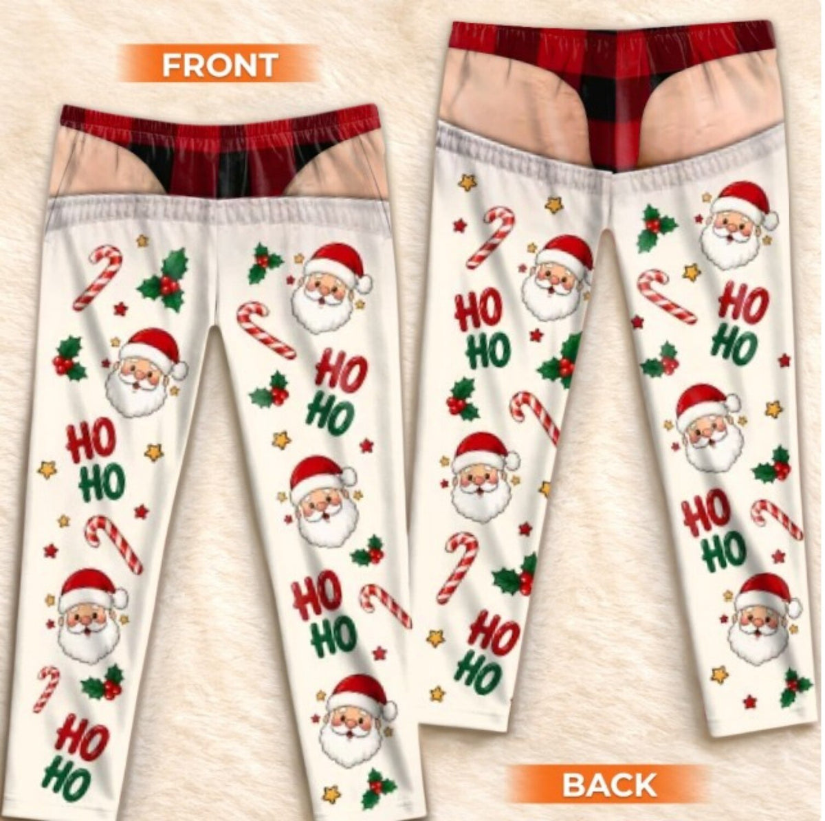 Plaid Gingerbread Christmas Pajama Pants