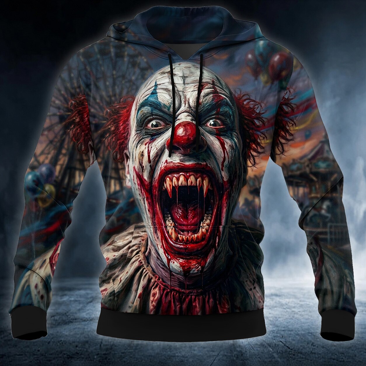 Men's Creepy Clown Club Hoodie
