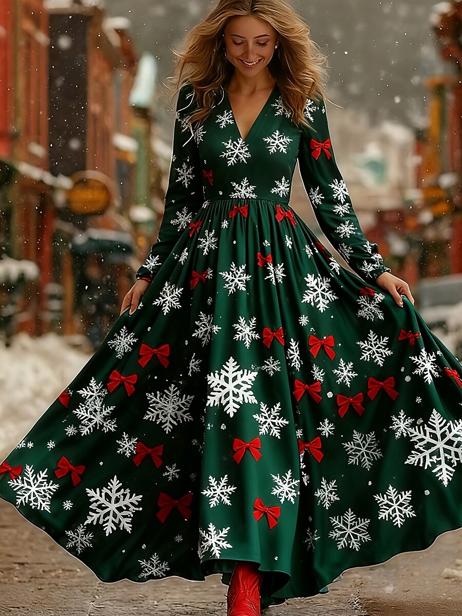 Women's Christmas Graphic Graphic Dress