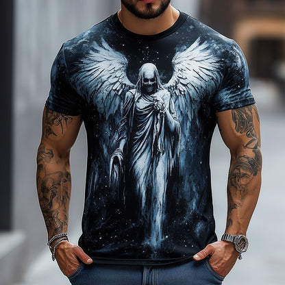 Men's Grim Reaper Angel Graphic Tee