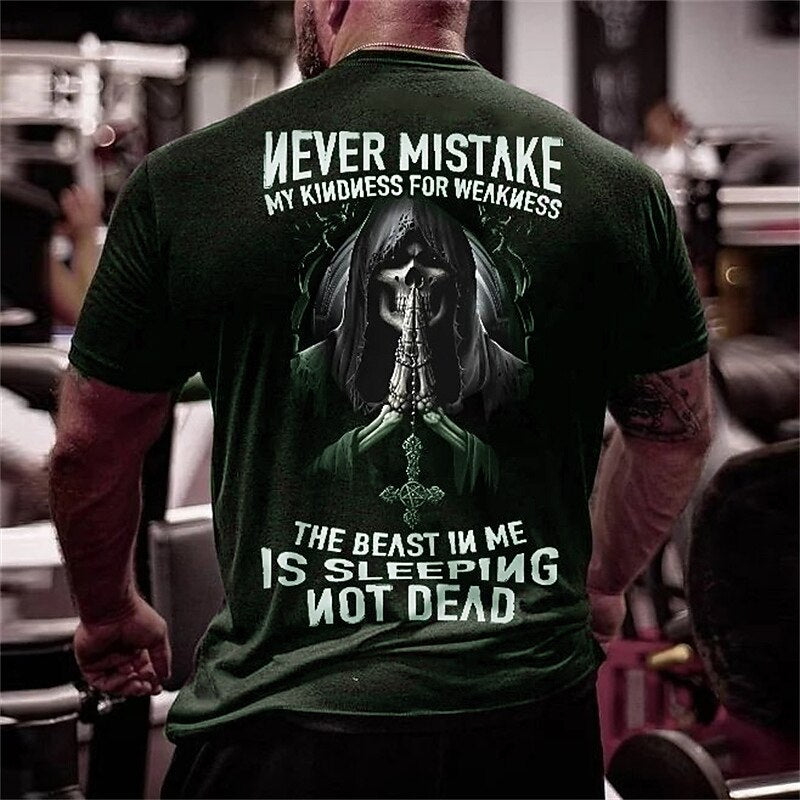 Men's Grim Reaper Warning Graphic Tee