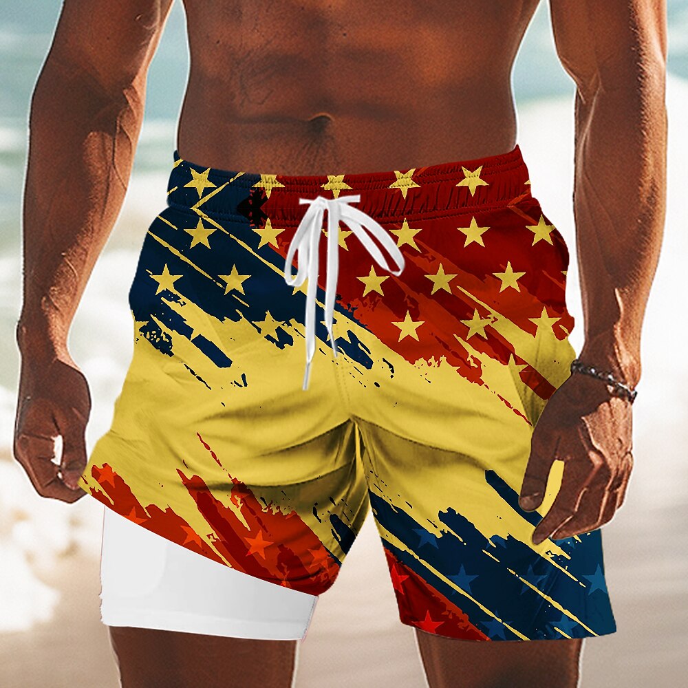 Men's Freedom Flag Board Shorts
