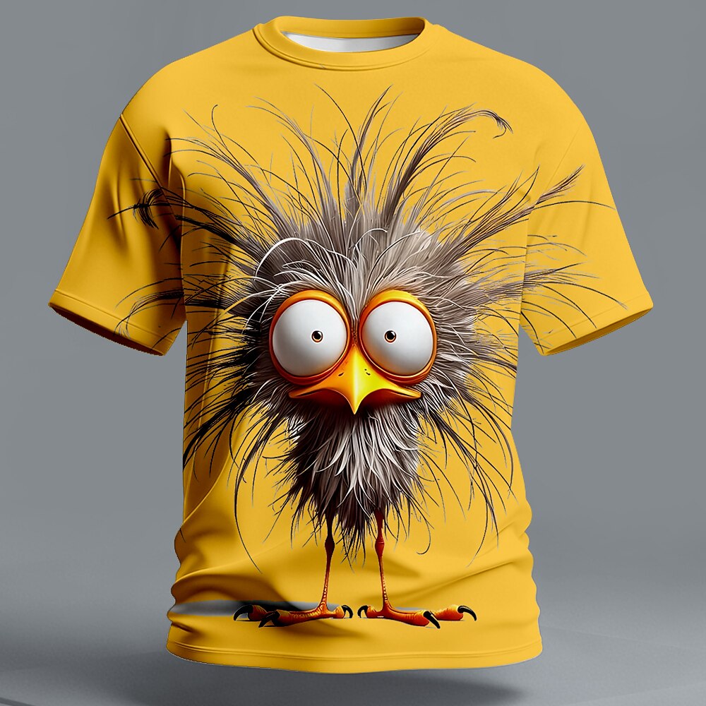 Men's Grumpy Bird Party Graphic Tee