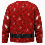 Christmas Hunk Santa Spooky Crewneck Sweatshirt