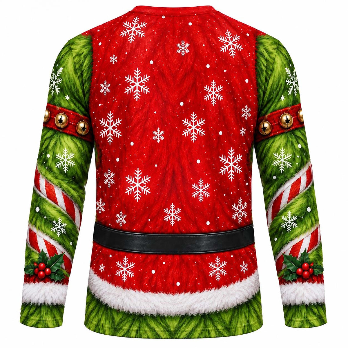 Christmas Santa Green Monster Crewneck Sweatshirt