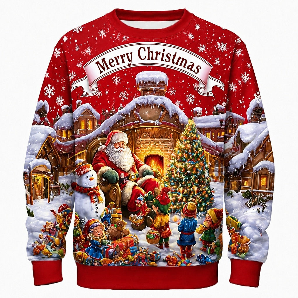 Men's Traditional Santa Crewneck Sweatshirt