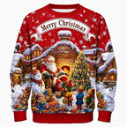 Men's Traditional Santa Crewneck Sweatshirt
