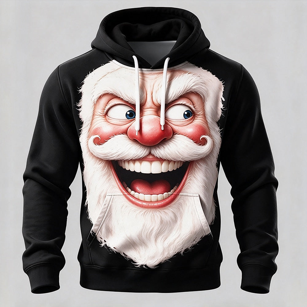 Men's Christmas Graphic Vintage Hoodie