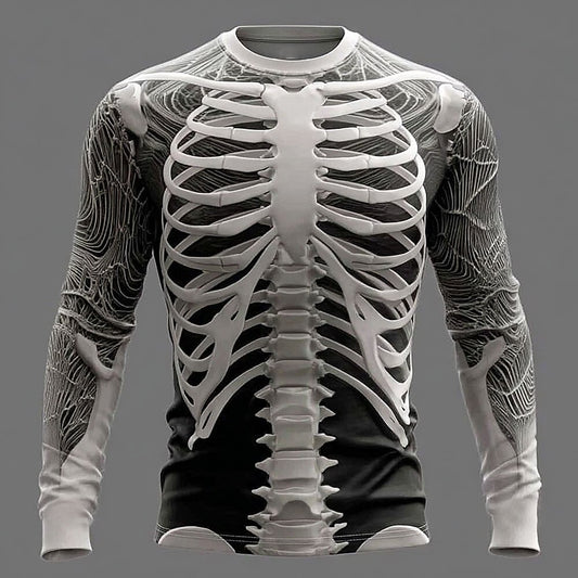 Men's 3D Skeleton Fashion Graphic Tee