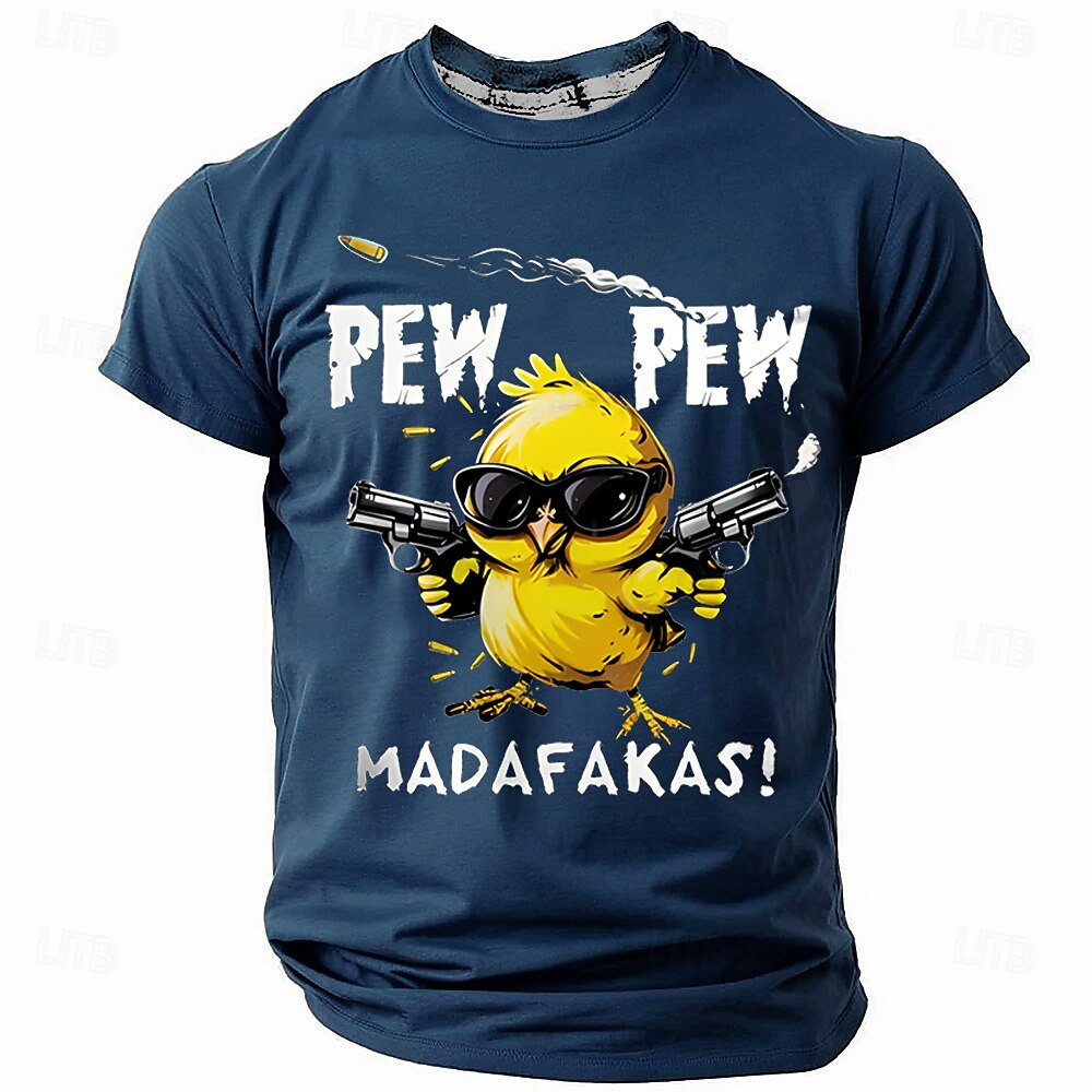 Men's Armed Chick Humor Graphic Tee